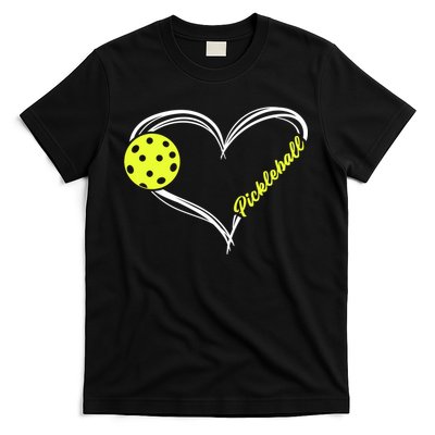 Love Pickleball Cute Pickleball Match, I Love Pickleball TShirt T-Shirt