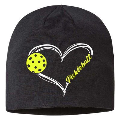 Love Pickleball Cute Pickleball Match, I Love Pickleball TShirt Sustainable Beanie