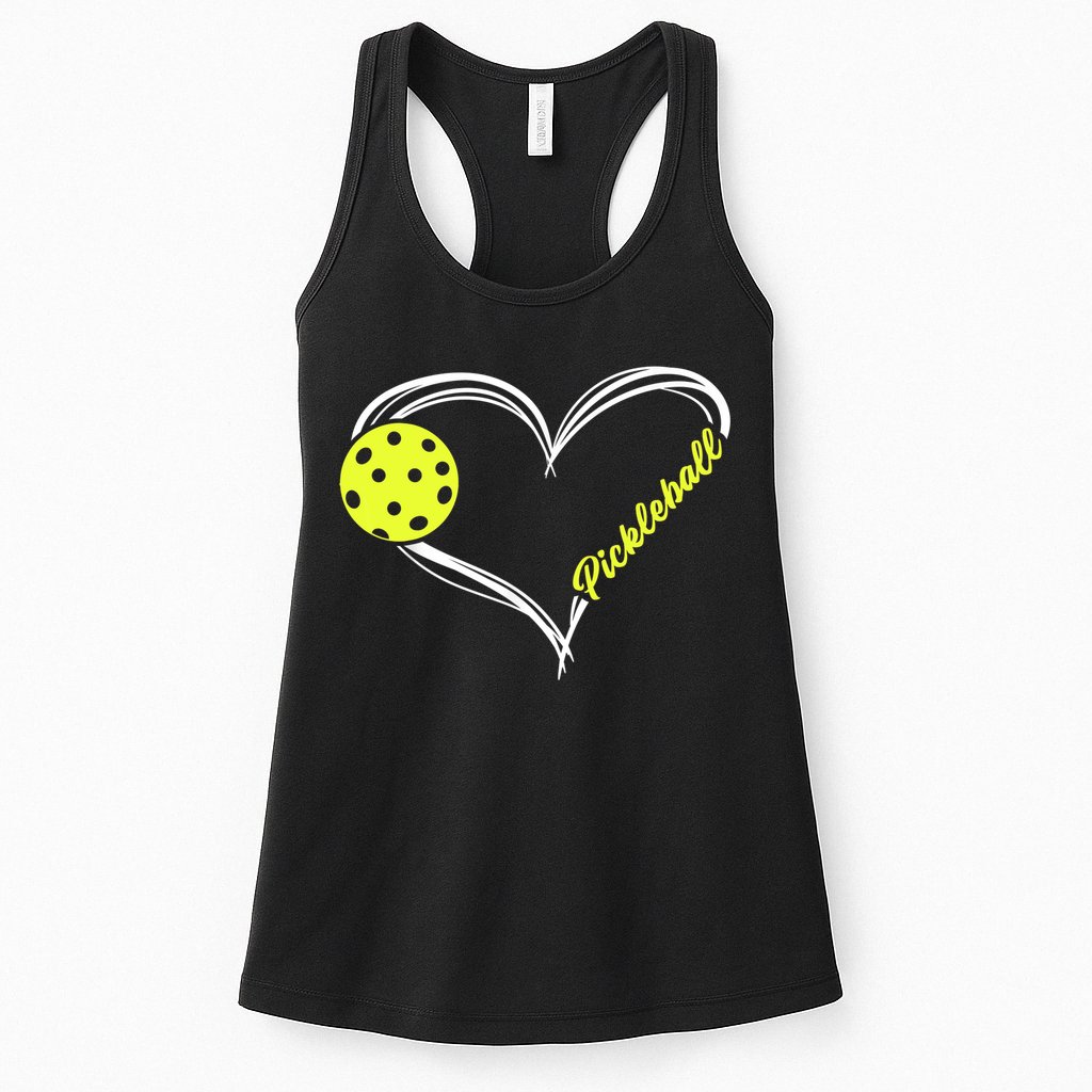 Love Pickleball Cute Pickleball Match, I Love Pickleball TShirt Womens Tank Top