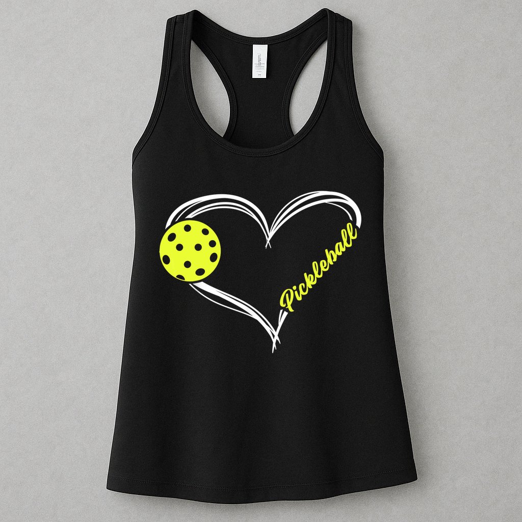 Love Pickleball Cute Pickleball Match, I Love Pickleball TShirt Womens Tank Top