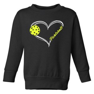 Love Pickleball Cute Pickleball Match, I Love Pickleball TShirt Toddler Sweatshirt