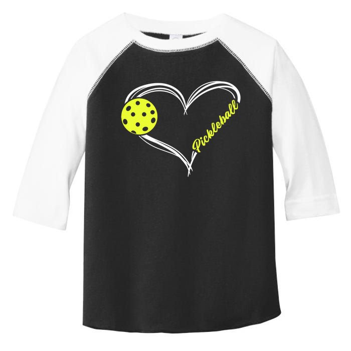 Love Pickleball Cute Pickleball Match, I Love Pickleball TShirt Toddler Fine Jersey T-Shirt