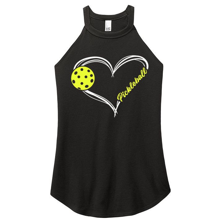 Love Pickleball Cute Pickleball Match, I Love Pickleball TShirt Women's Perfect Tri Rocker Tank