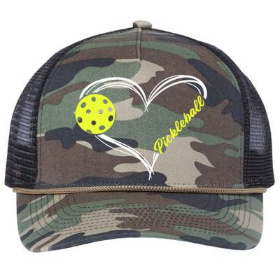 Love Pickleball Cute Pickleball Match, I Love Pickleball TShirt Retro Rope Trucker Hat Cap