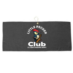 Little Pecker Club Back Large Microfiber Waffle Golf Towel