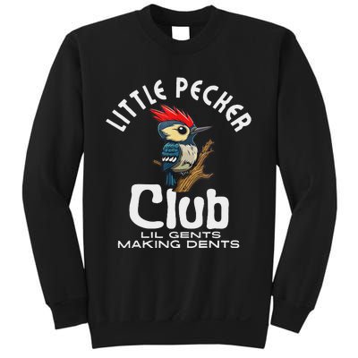 Little Pecker Club Lil Gents Making Dents Funny Women Sweatshirt