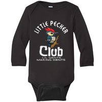 Little Pecker Club Lil Gents Making Dents Funny Women Baby Long Sleeve Bodysuit