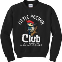 Little Pecker Club Lil Gents Making Dents Funny Women Kids Sweatshirt