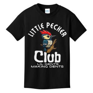 Little Pecker Club Lil Gents Making Dents Funny Women Kids T-Shirt