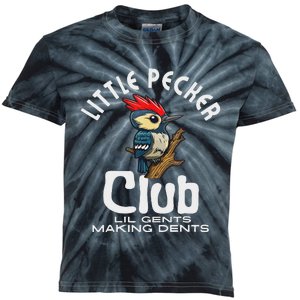 Little Pecker Club Lil Gents Making Dents Funny Women Kids Tie-Dye T-Shirt