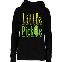 Little Pickle Cute Pickles Vegetable Veggie Womens Funnel Neck Pullover Hood