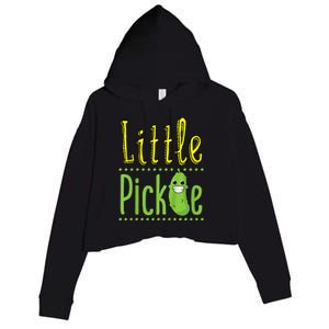 Little Pickle Cute Pickles Vegetable Veggie Crop Fleece Hoodie