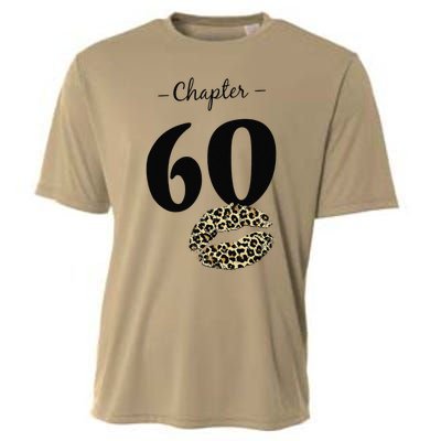 Leopard Printed Chapter 60 Sexy Lips Funny 60th Birthday Cooling Performance Crew T-Shirt