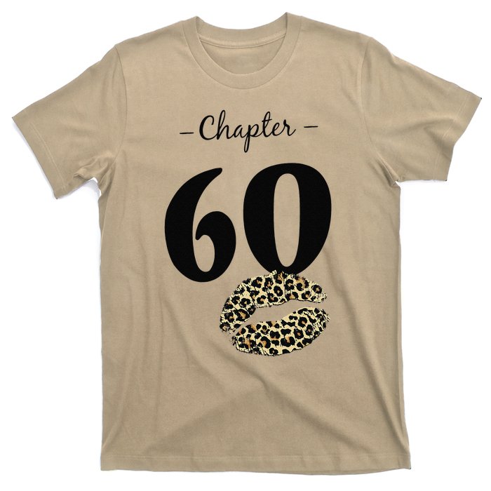 Leopard Printed Chapter 60 Sexy Lips Funny 60th Birthday T-Shirt