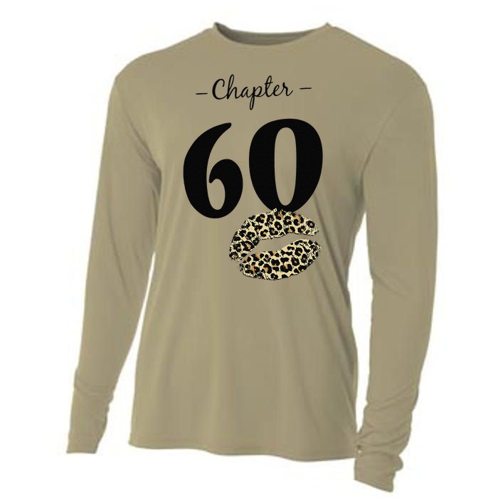 Leopard Printed Chapter 60 Sexy Lips Funny 60th Birthday Cooling Performance Long Sleeve Crew