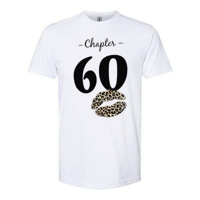 Leopard Printed Chapter 60 Sexy Lips Funny 60th Birthday Softstyle CVC T-Shirt