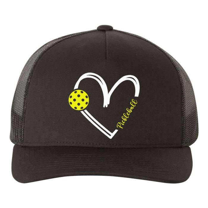 Love Pickleball Cute Pickleball Match I Love Pickleball Yupoong Adult 5-Panel Trucker Hat