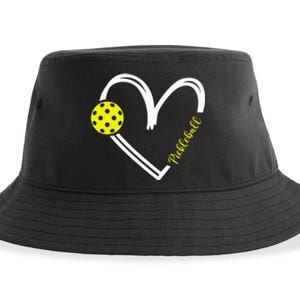 Love Pickleball Cute Pickleball Match I Love Pickleball Sustainable Bucket Hat