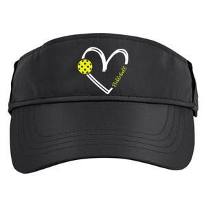 Love Pickleball Cute Pickleball Match I Love Pickleball Adult Drive Performance Visor