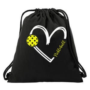 Love Pickleball Cute Pickleball Match I Love Pickleball Drawstring Bag