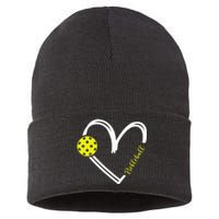 Love Pickleball Cute Pickleball Match I Love Pickleball Sustainable Knit Beanie