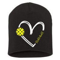 Love Pickleball Cute Pickleball Match I Love Pickleball Short Acrylic Beanie