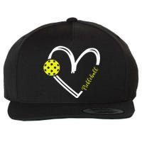 Love Pickleball Cute Pickleball Match I Love Pickleball Wool Snapback Cap