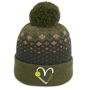 Love Pickleball Cute Pickleball Match I Love Pickleball The Baniff Cuffed Pom Beanie