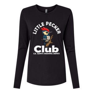 Little Pecker Club Lil Gents Making Dents Womens Cotton Relaxed Long Sleeve T-Shirt