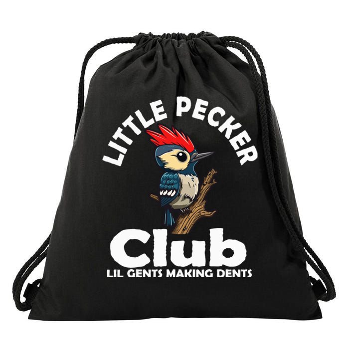 Little Pecker Club Lil Gents Making Dents Drawstring Bag