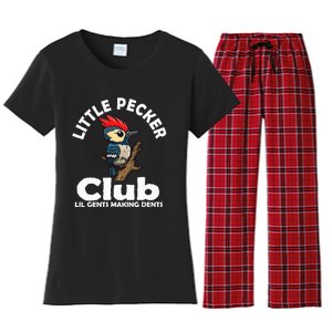 Little Pecker Club Lil Gents Making Dents Women's Flannel Pajama Set