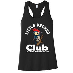 Little Pecker Club Lil Gents Making Dents Women's Racerback Tank