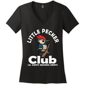 Little Pecker Club Lil Gents Making Dents Women's V-Neck T-Shirt