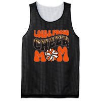 Loud Proud Cheer Mom Orange Team Leopard Funny Cheer Crew Mesh Reversible Basketball Jersey Tank