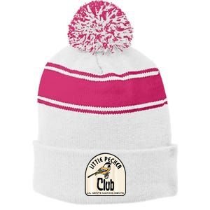 Little Pecker Club Stripe Pom Pom Beanie