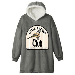 Little Pecker Club Hooded Wearable Blanket