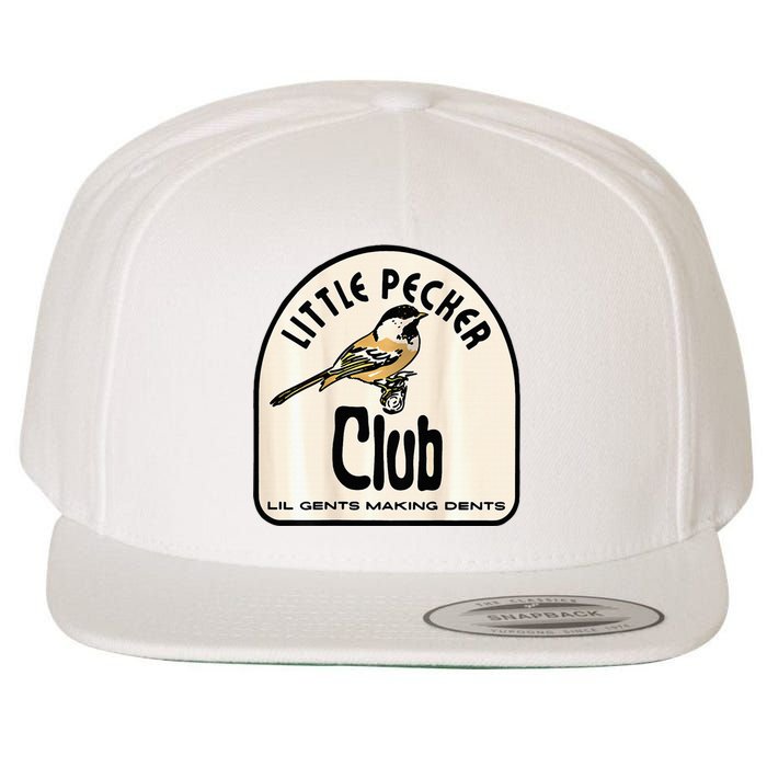 Little Pecker Club Wool Snapback Cap