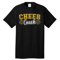 Loud Proud Cheer Coach Yellow Pom Poms Cheerleader Women Tall T-Shirt