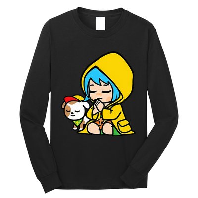 Luce Praying Catholic Pilgrim Vatican Anime Mascot 2025 Long Sleeve Shirt