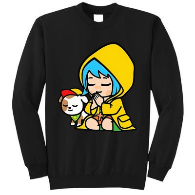 Luce Praying Catholic Pilgrim Vatican Anime Mascot 2025 Sweatshirt