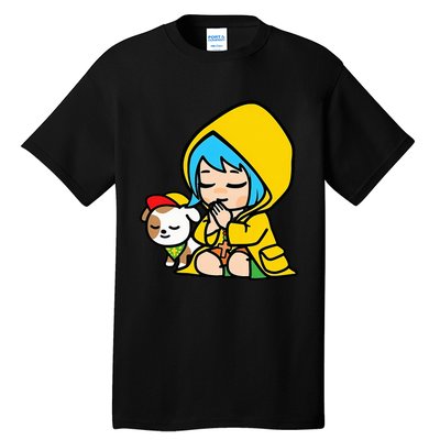 Luce Praying Catholic Pilgrim Vatican Anime Mascot 2025 Tall T-Shirt