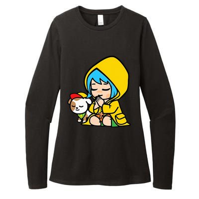 Luce Praying Catholic Pilgrim Vatican Anime Mascot 2025 Womens CVC Long Sleeve Shirt