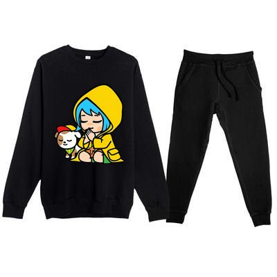 Luce Praying Catholic Pilgrim Vatican Anime Mascot 2025 Premium Crewneck Sweatsuit Set