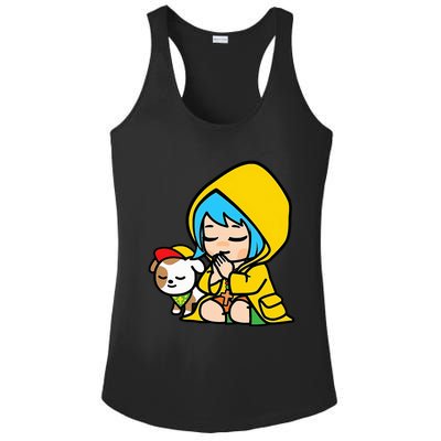 Luce Praying Catholic Pilgrim Vatican Anime Mascot 2025 Ladies PosiCharge Competitor Racerback Tank