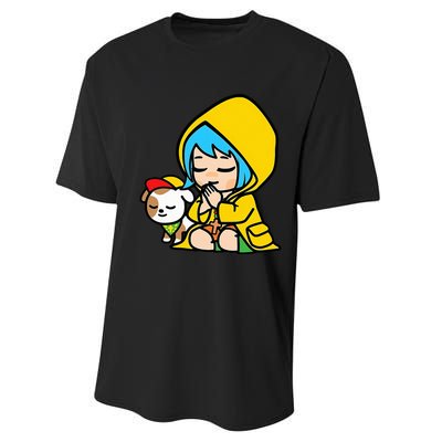 Luce Praying Catholic Pilgrim Vatican Anime Mascot 2025 Performance Sprint T-Shirt