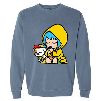 Luce Praying Catholic Pilgrim Vatican Anime Mascot 2025 Garment-Dyed Sweatshirt