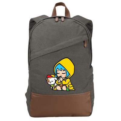 Luce Praying Catholic Pilgrim Vatican Anime Mascot 2025 Cotton Canvas Backpack