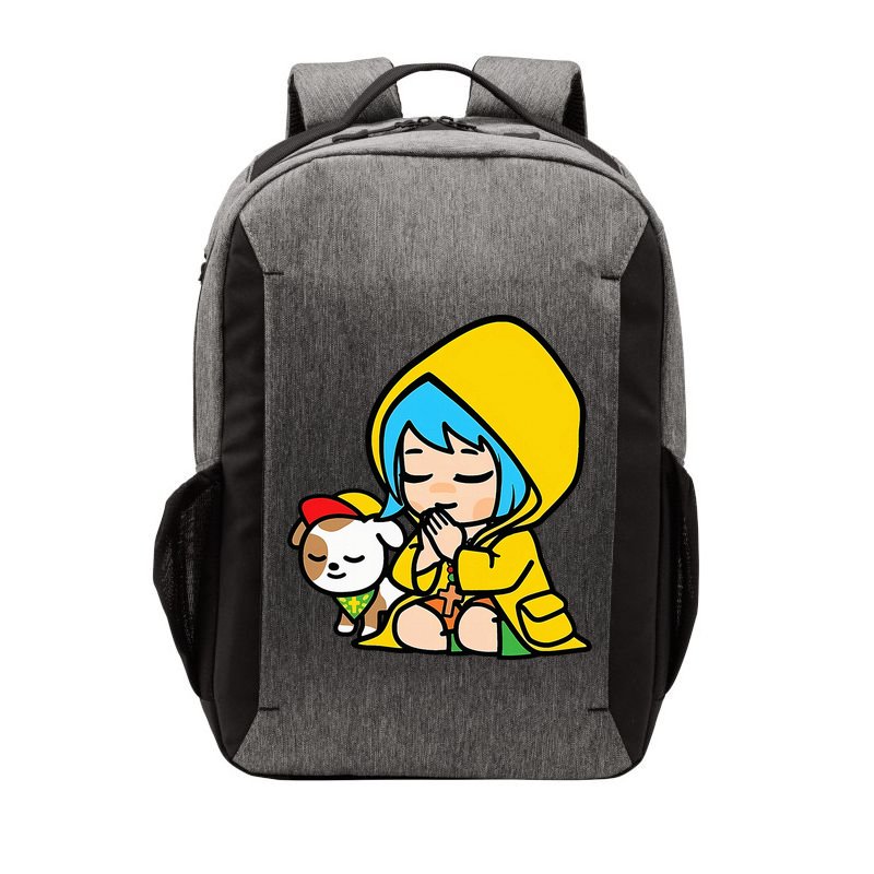 Luce Praying Catholic Pilgrim Vatican Anime Mascot 2025 Vector Backpack
