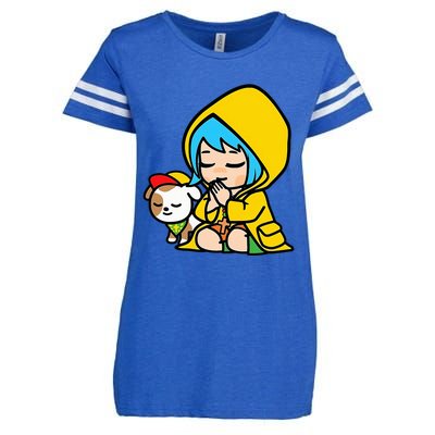 Luce Praying Catholic Pilgrim Vatican Anime Mascot 2025 Enza Ladies Jersey Football T-Shirt