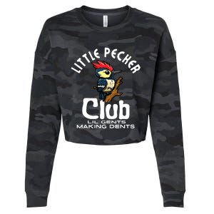 Little Pecker Club Lil Gents Making Dents Funny Cropped Pullover Crew